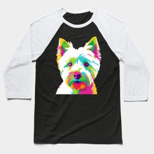 West Highland White Terrier Pop Art - Dog Lover Gifts Baseball T-Shirt